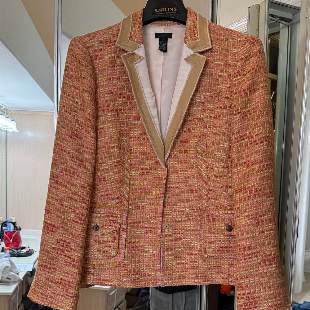 J. Crew Multicolor Tweed Blazer